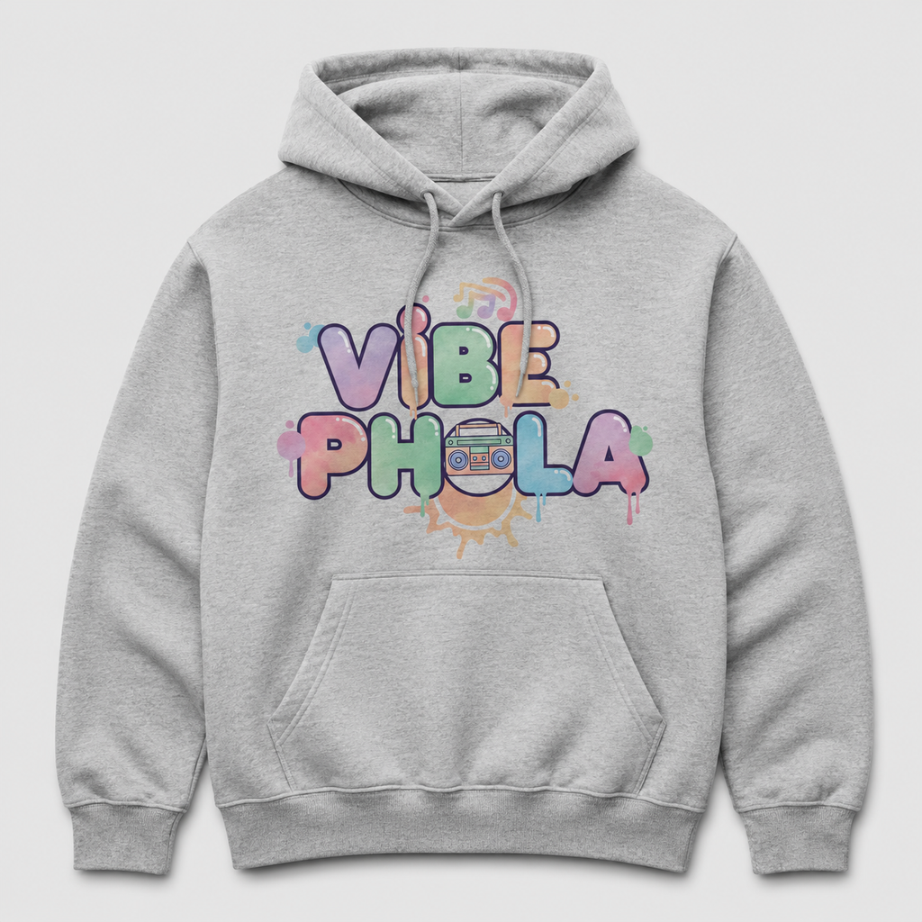 Vibe Phola™ Grey Hoodie