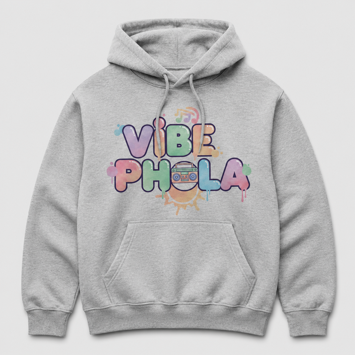Vibe Phola™ Grey Hoodie