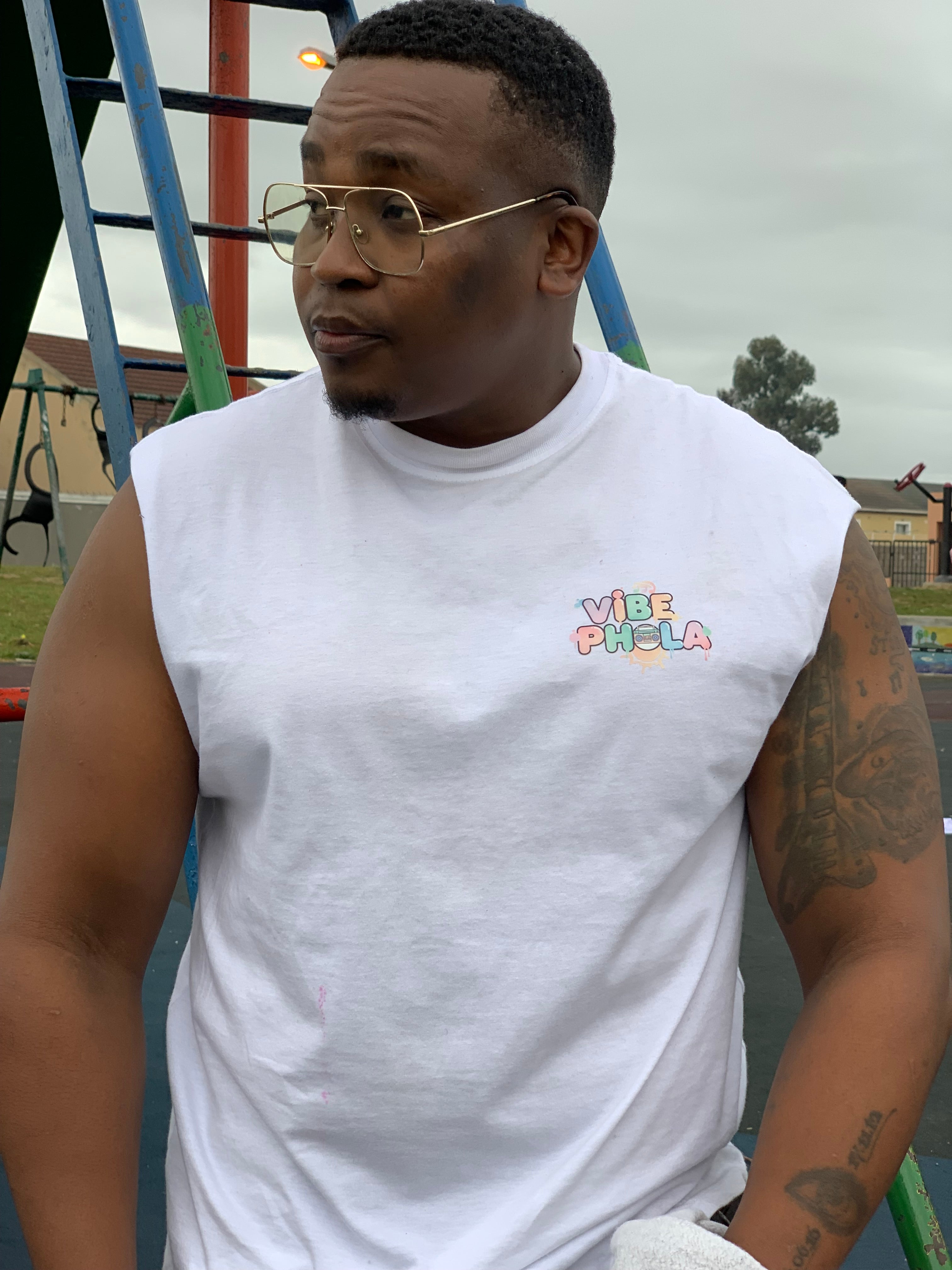 Vibe Phola Muscle Tee front view