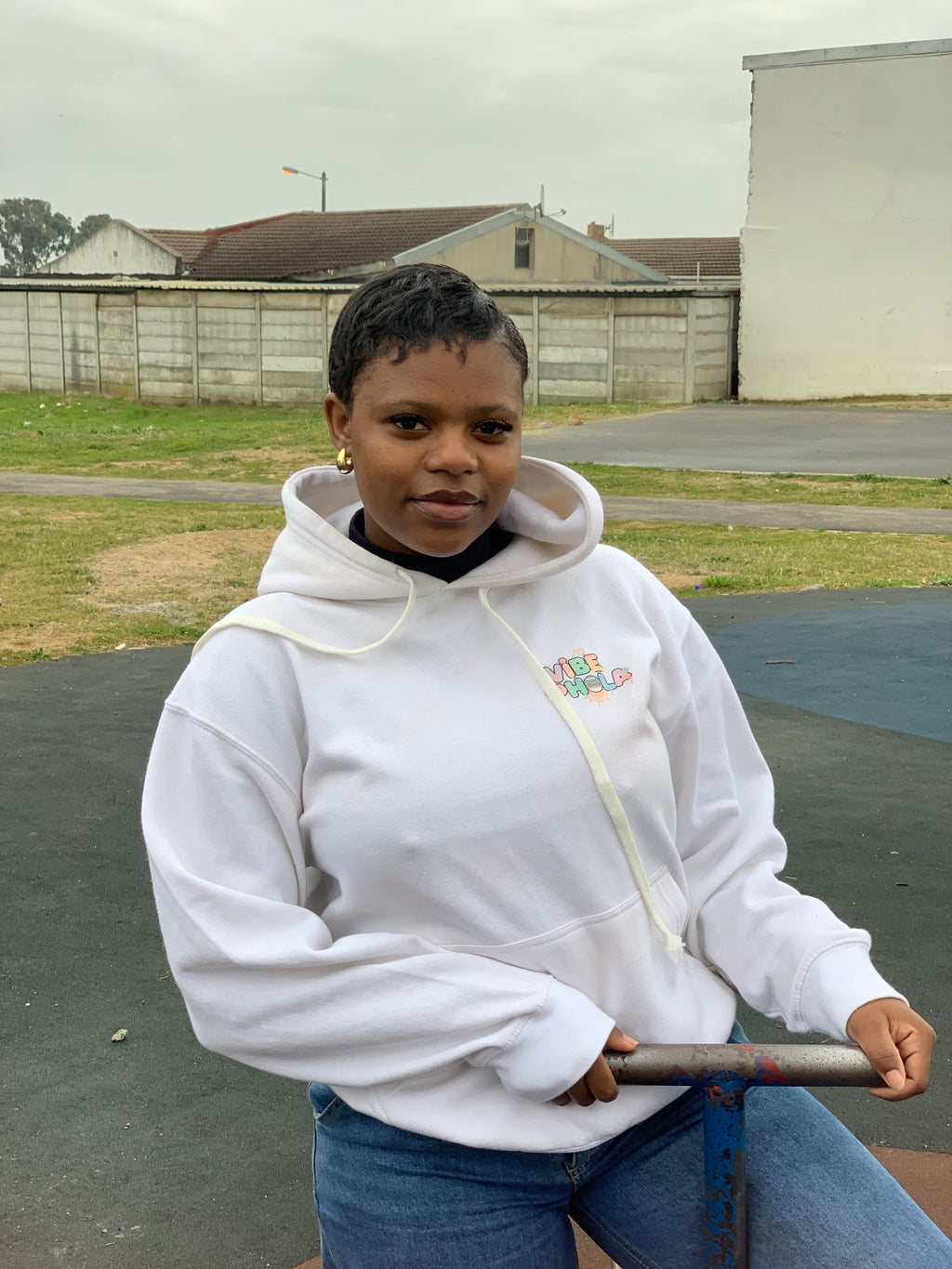 Vibe Phola™ White Hoodie