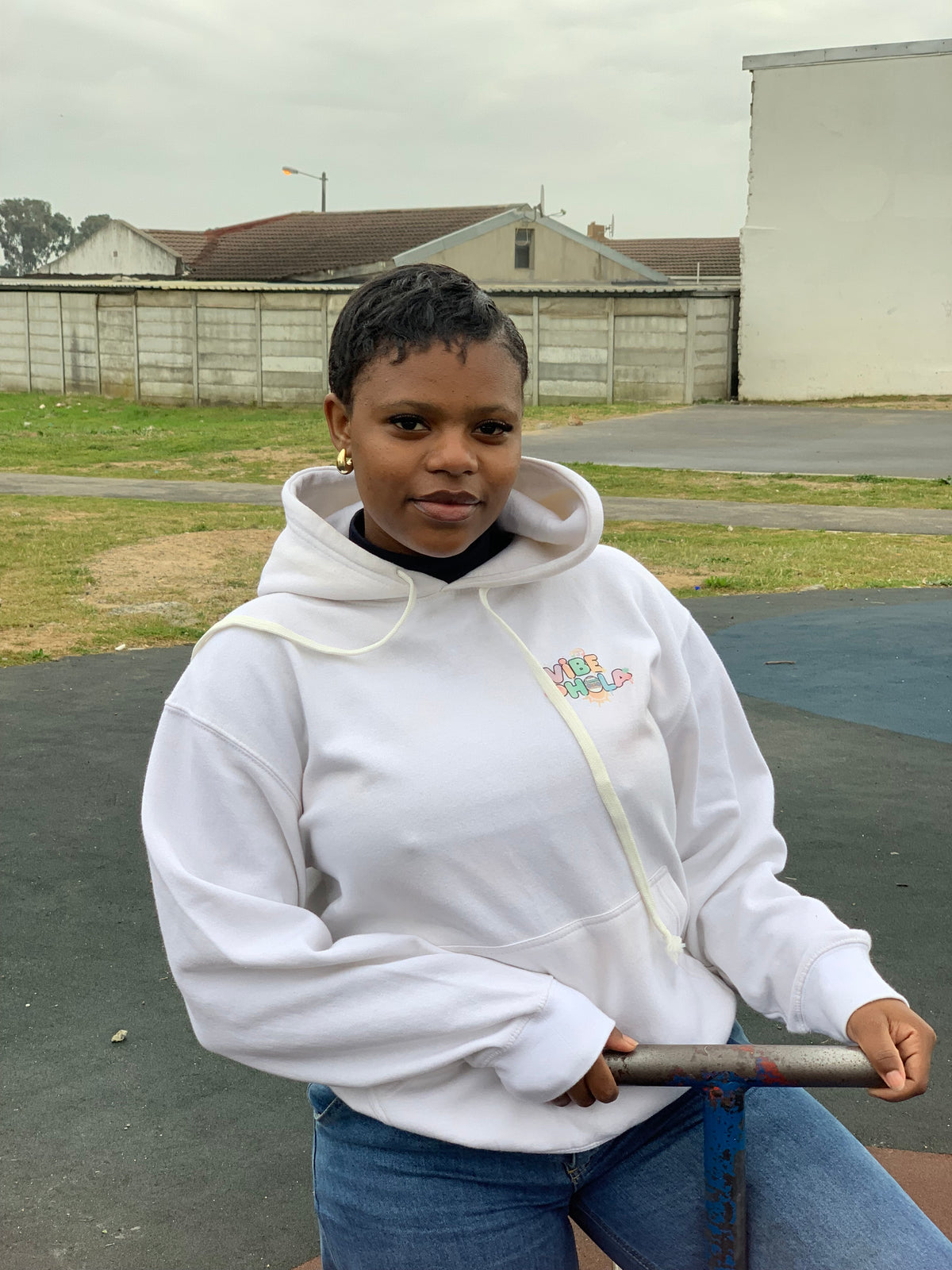 Vibe Phola™ White Hoodie