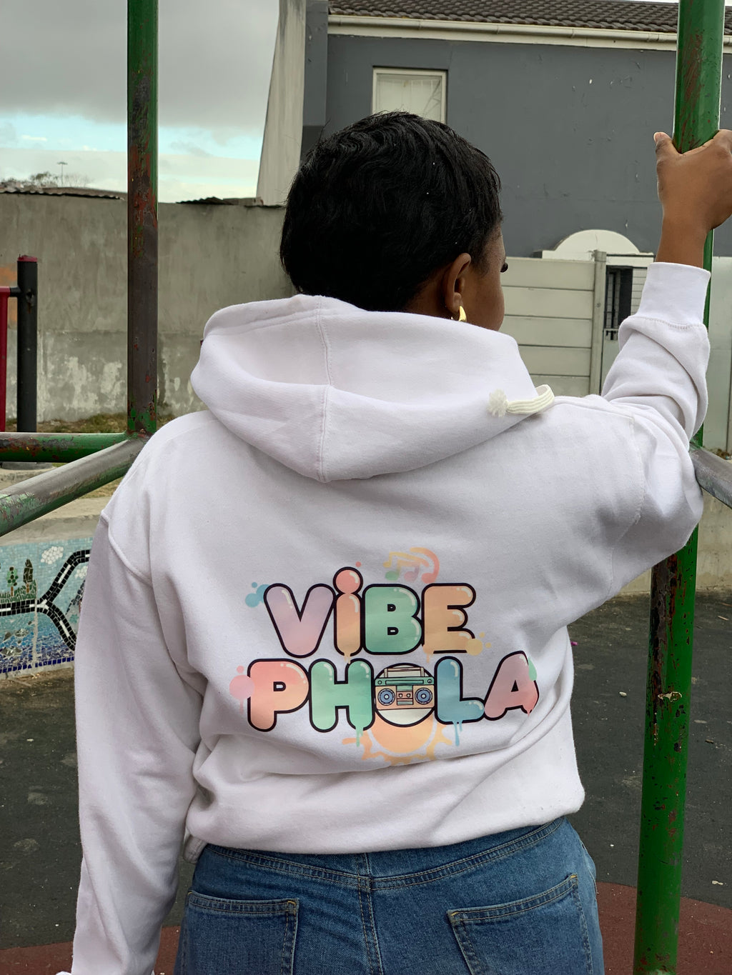 Vibe Phola™ White Hoodie